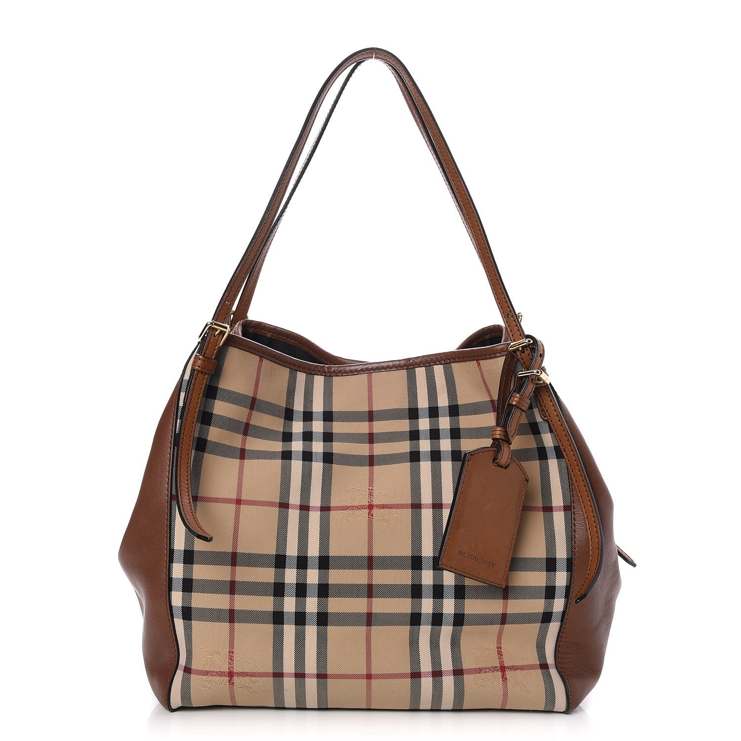 burberry horseferry check small canterbury tote