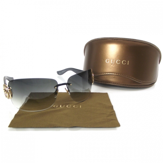 Gucci Frameless Gg Logo Sunglasses Gg 2833s Gray 20114