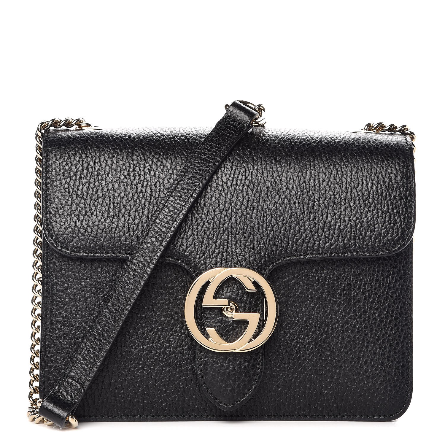 gucci dollar calfskin interlocking g shoulder bag