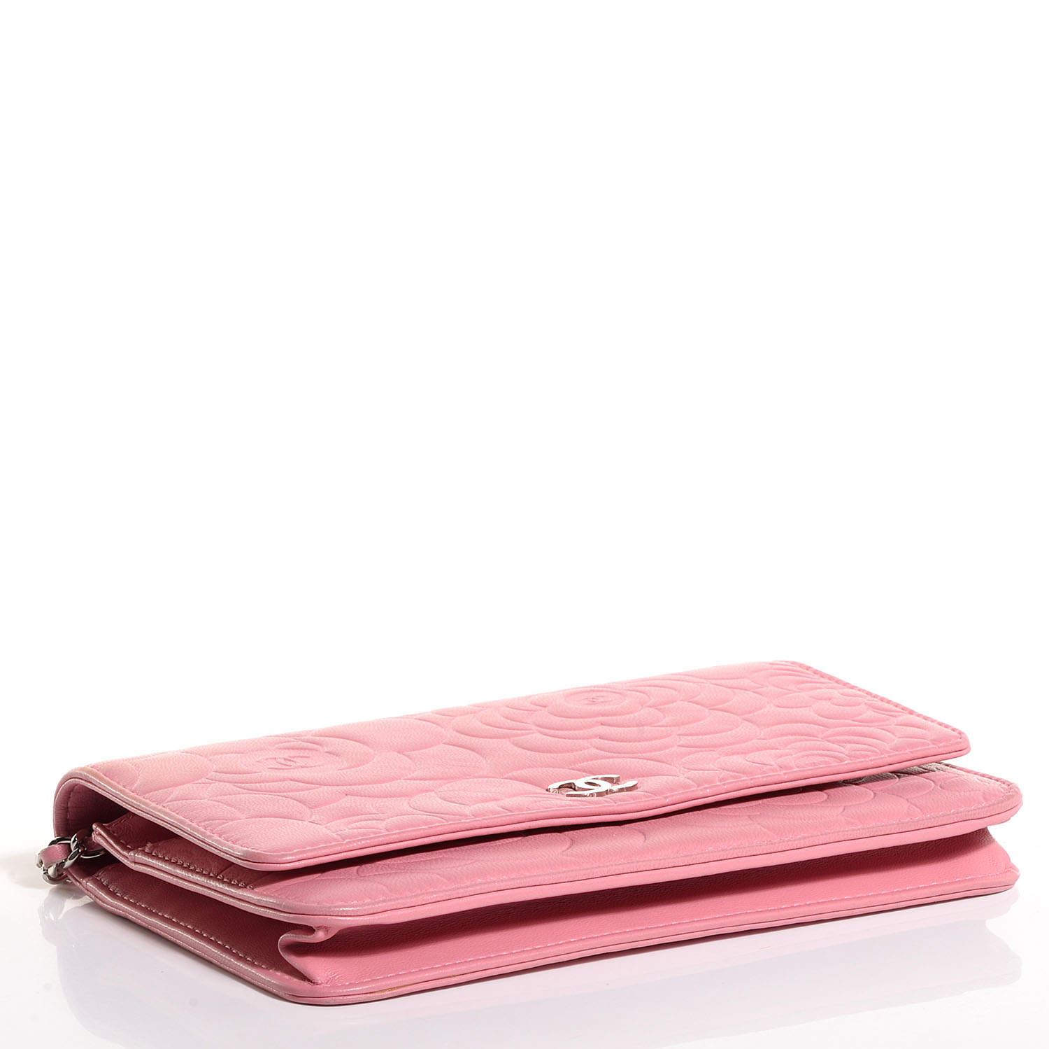 chanel camellia wallet pink