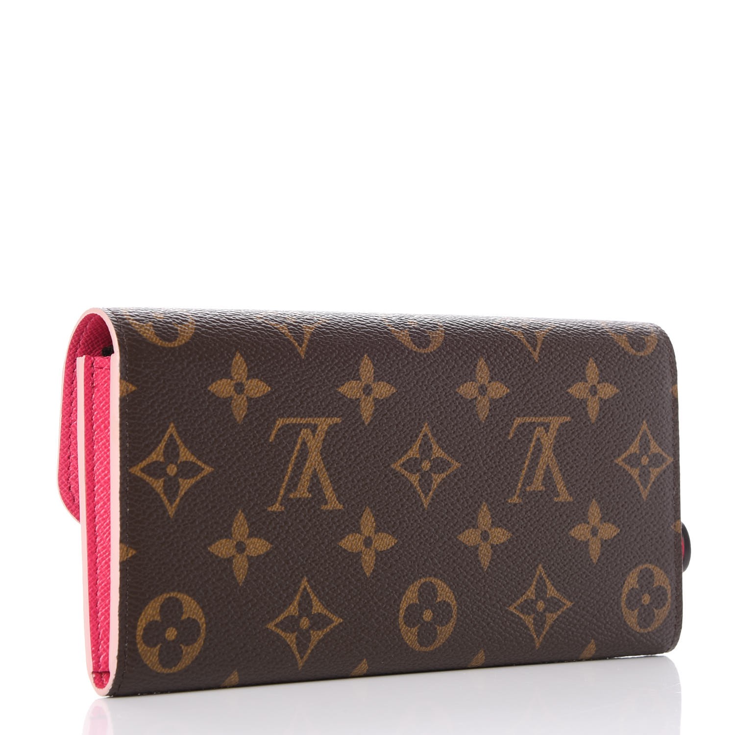 Louis Vuitton Monogram Bloom Flower Emilie Wallet Purple