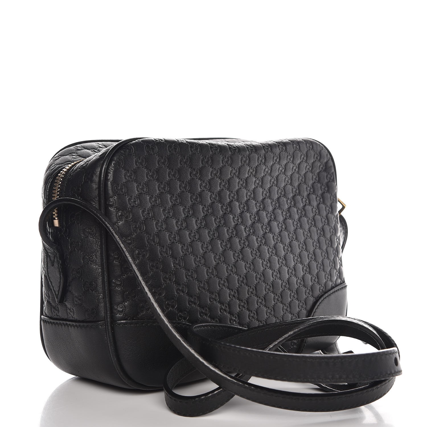 gucci microguccissima bag black leather