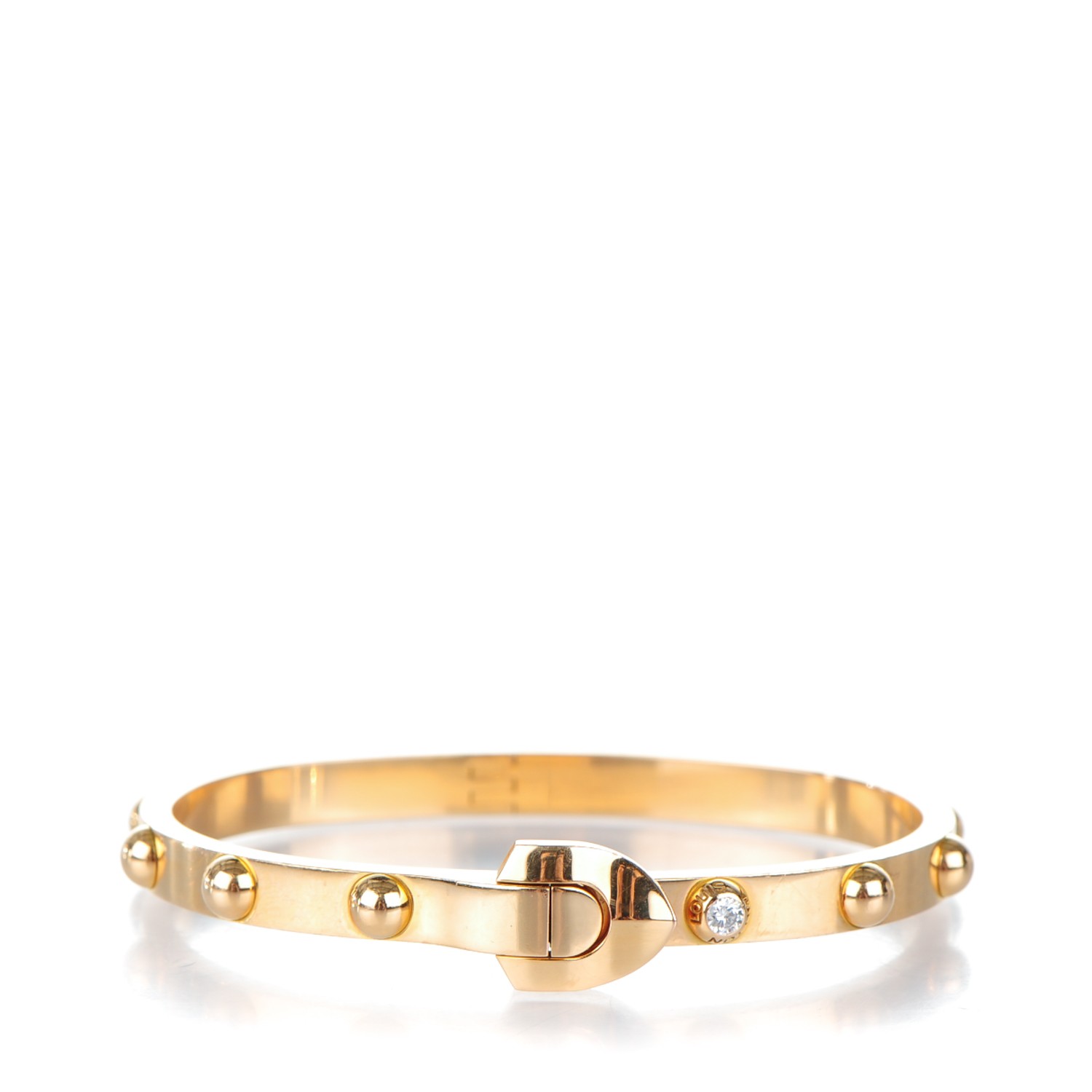 Louis Vuitton 18k White Gold Monogram Symbols Charm Bracelet. , Lot  #75056
