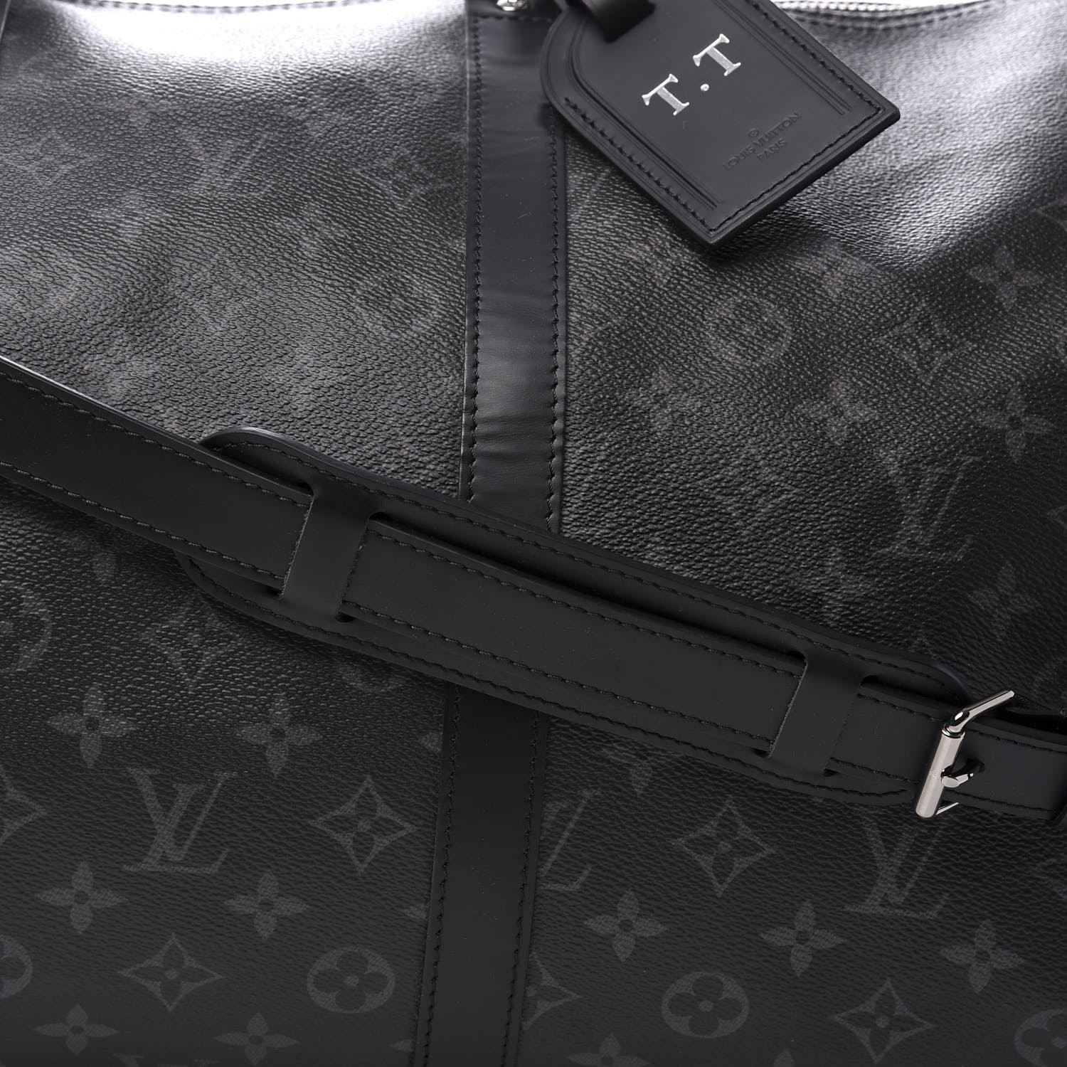 LOUIS VUITTON Monogram Eclipse Keepall Bandouliere 55 573042