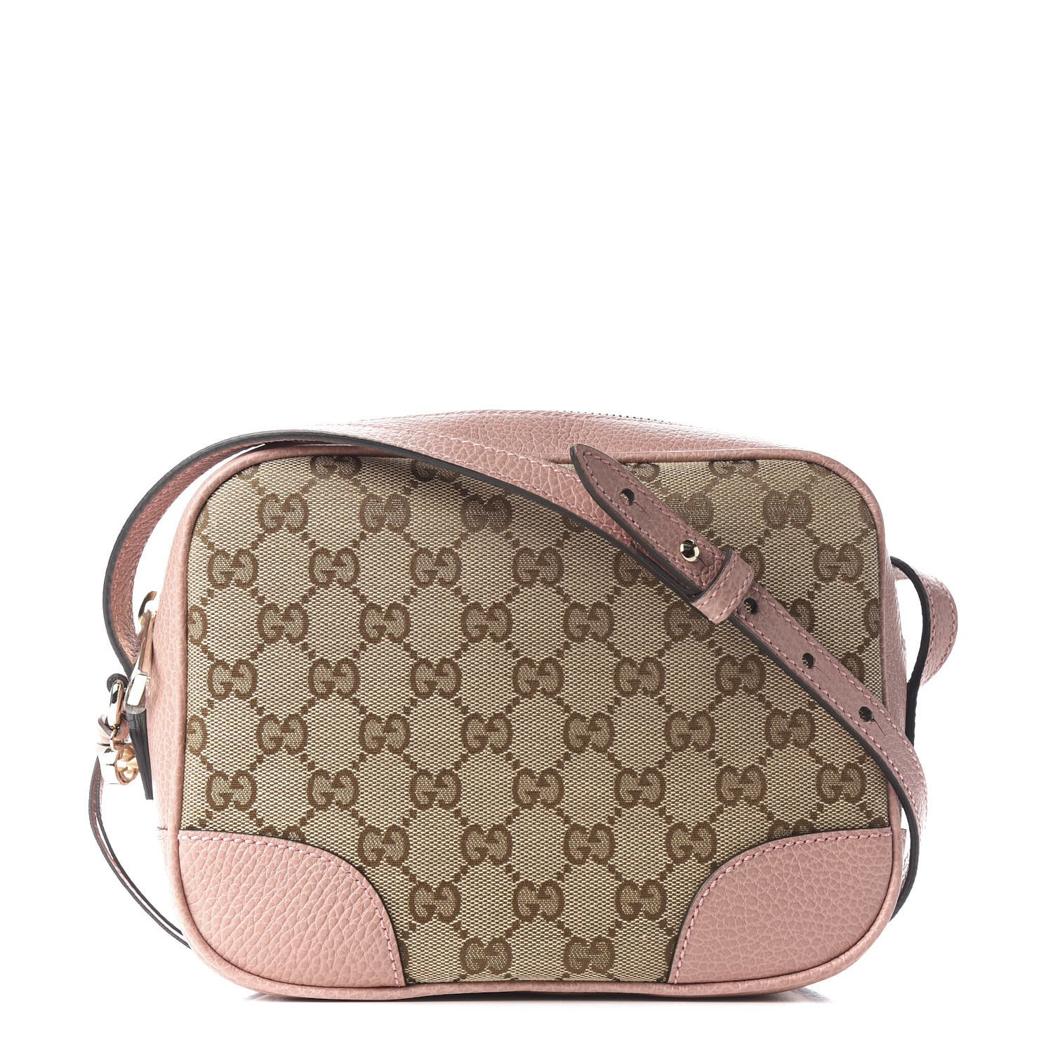 GUCCI Monogram Mini Bree Messenger Bag Pink 574387