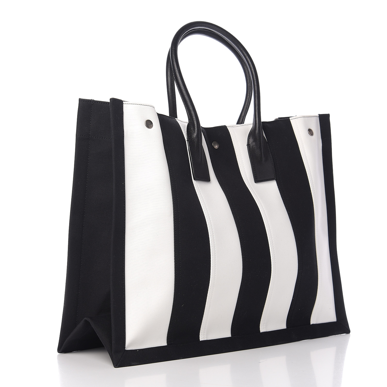 saint laurent striped tote