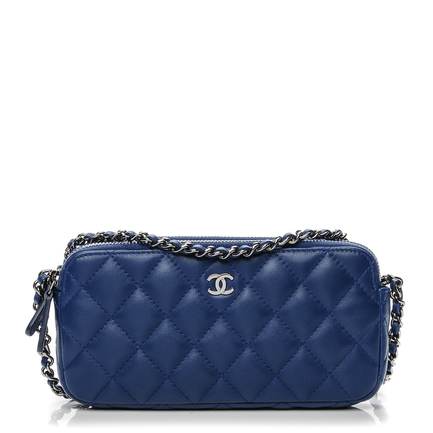 chanel clutch blue