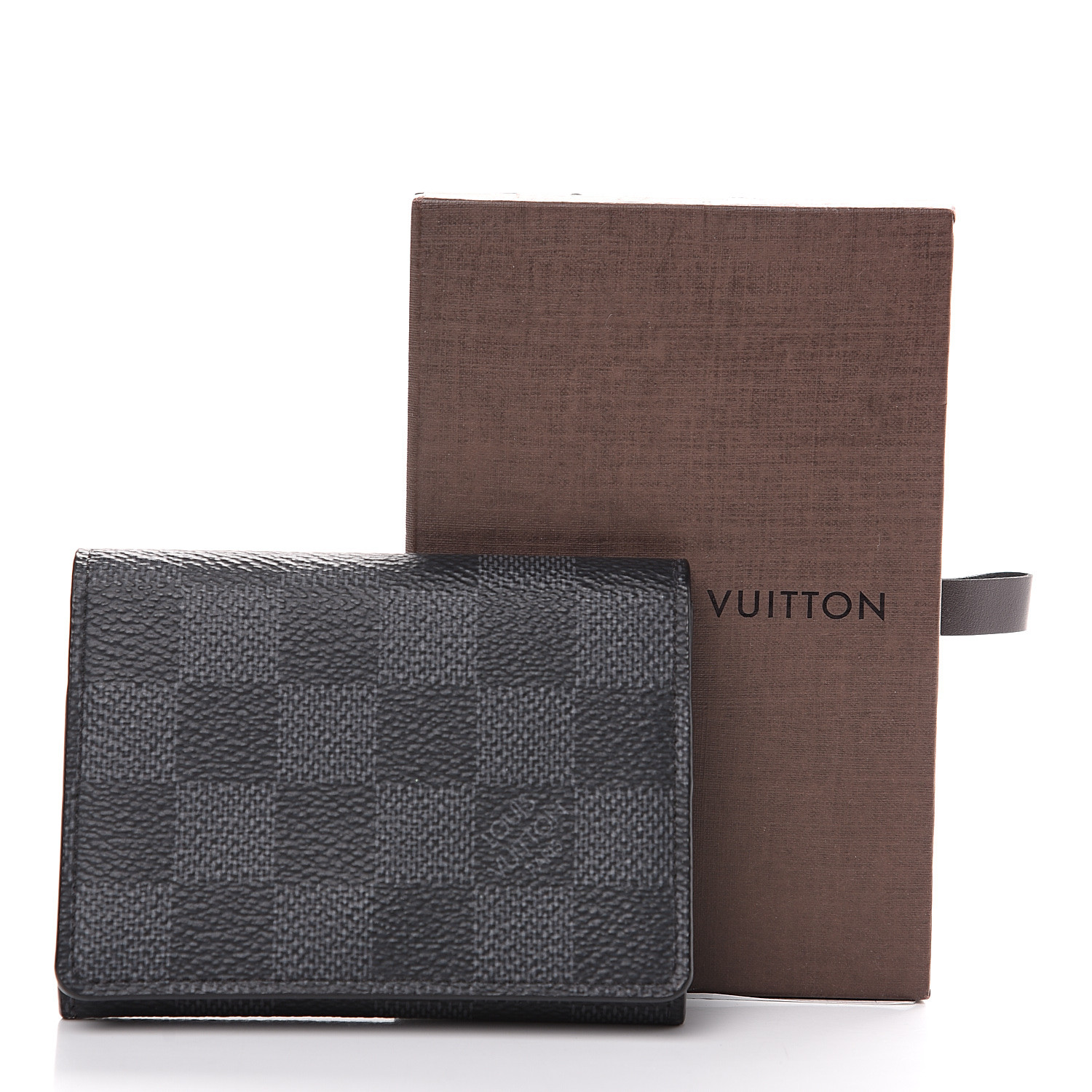 LOUIS VUITTON Damier Graphite Envelope Business Card Holder 565789