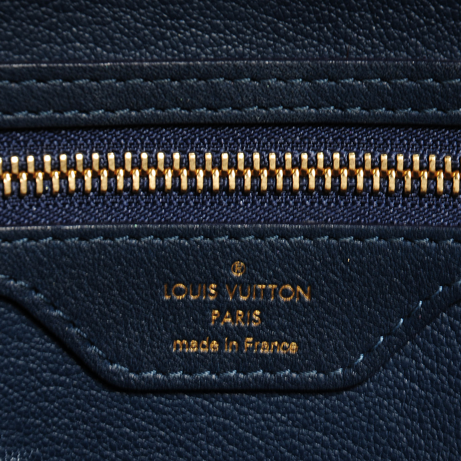 LOUIS VUITTON Ostrich Python Majestueux Tote MM Bleu 80715