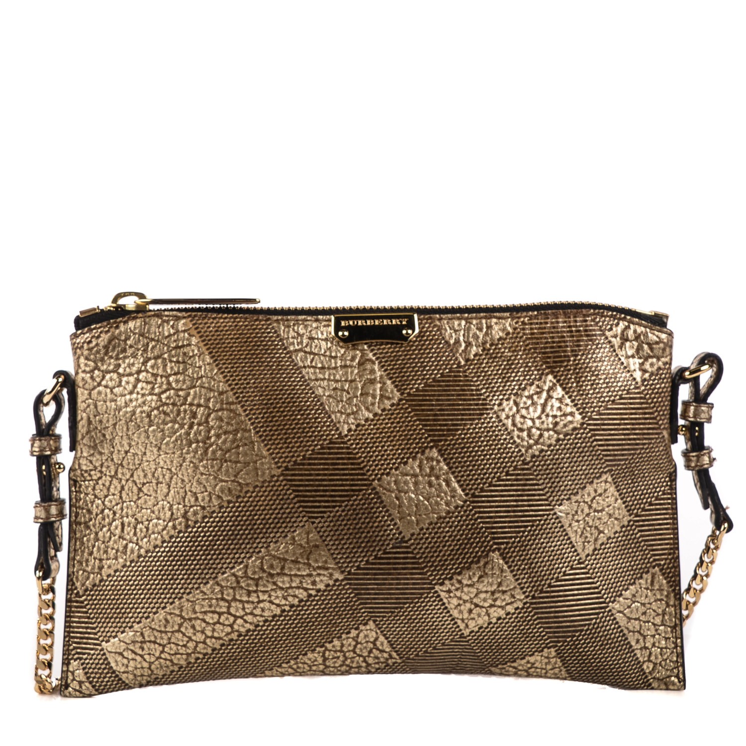 burberry gold clutch