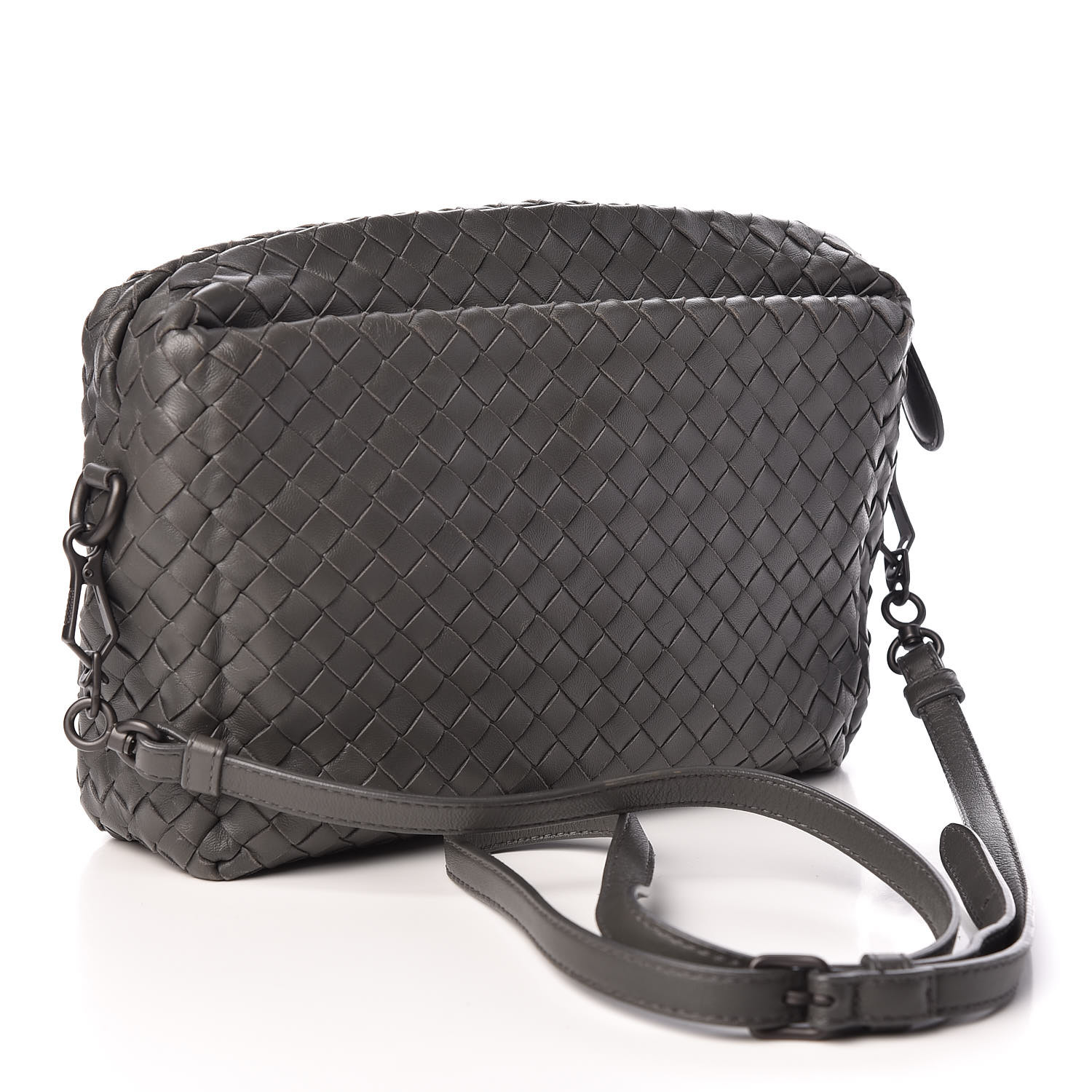 BOTTEGA VENETA Nappa Intrecciato Small Camera Bag New Light Grey 430070