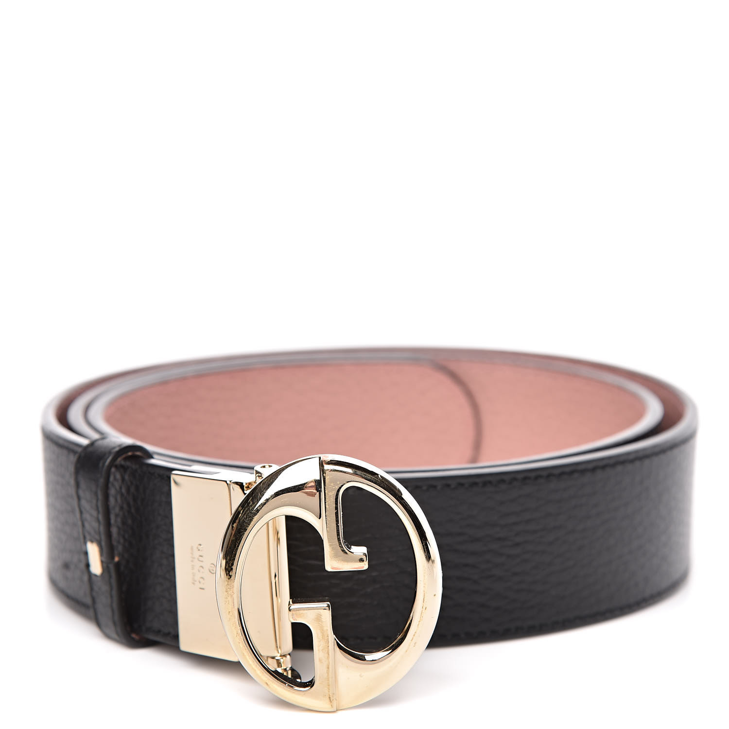 gucci reversible black pink belt