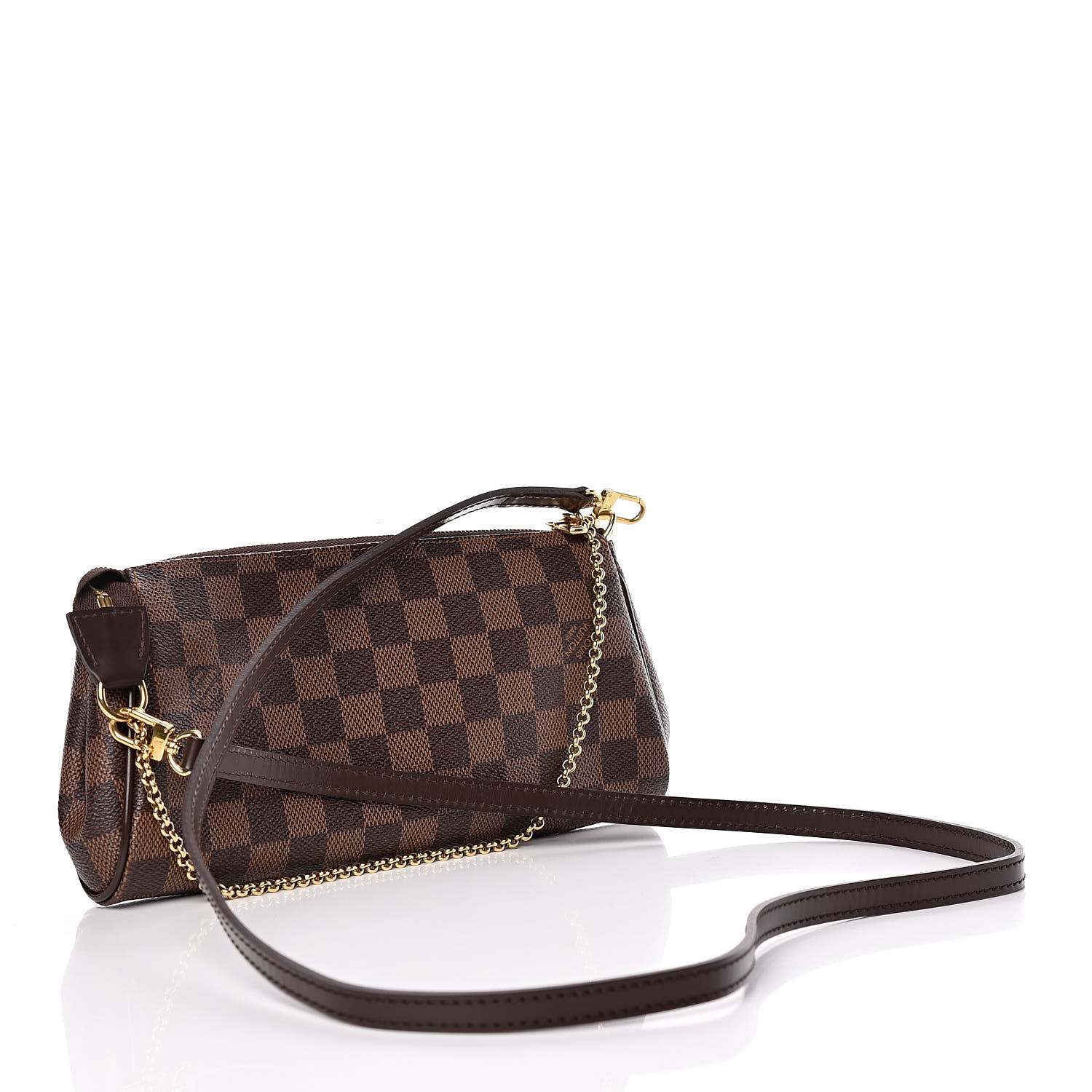 louis vuitton ebene eva clutch