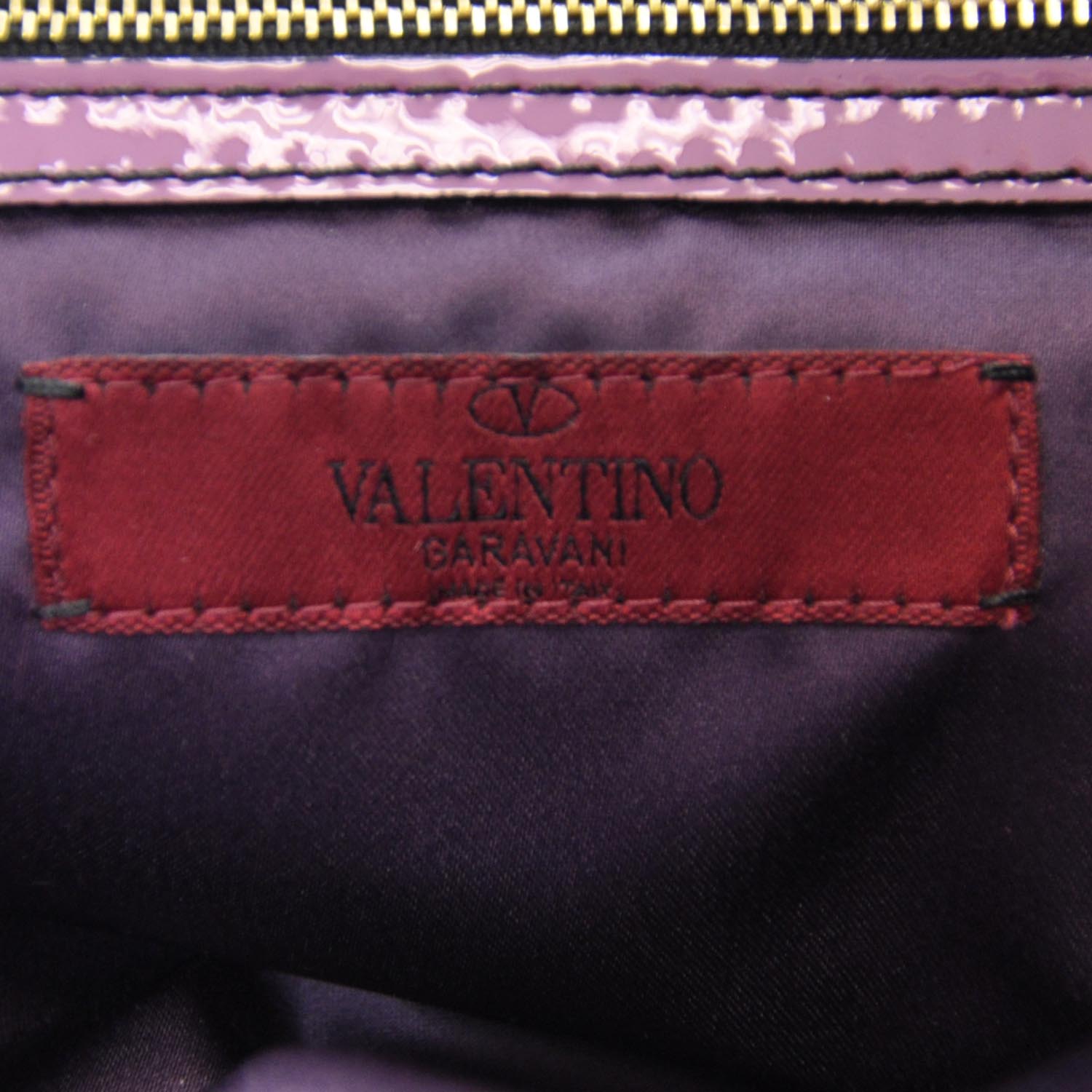 VALENTINO Satin Twill Rosette Tote 31238