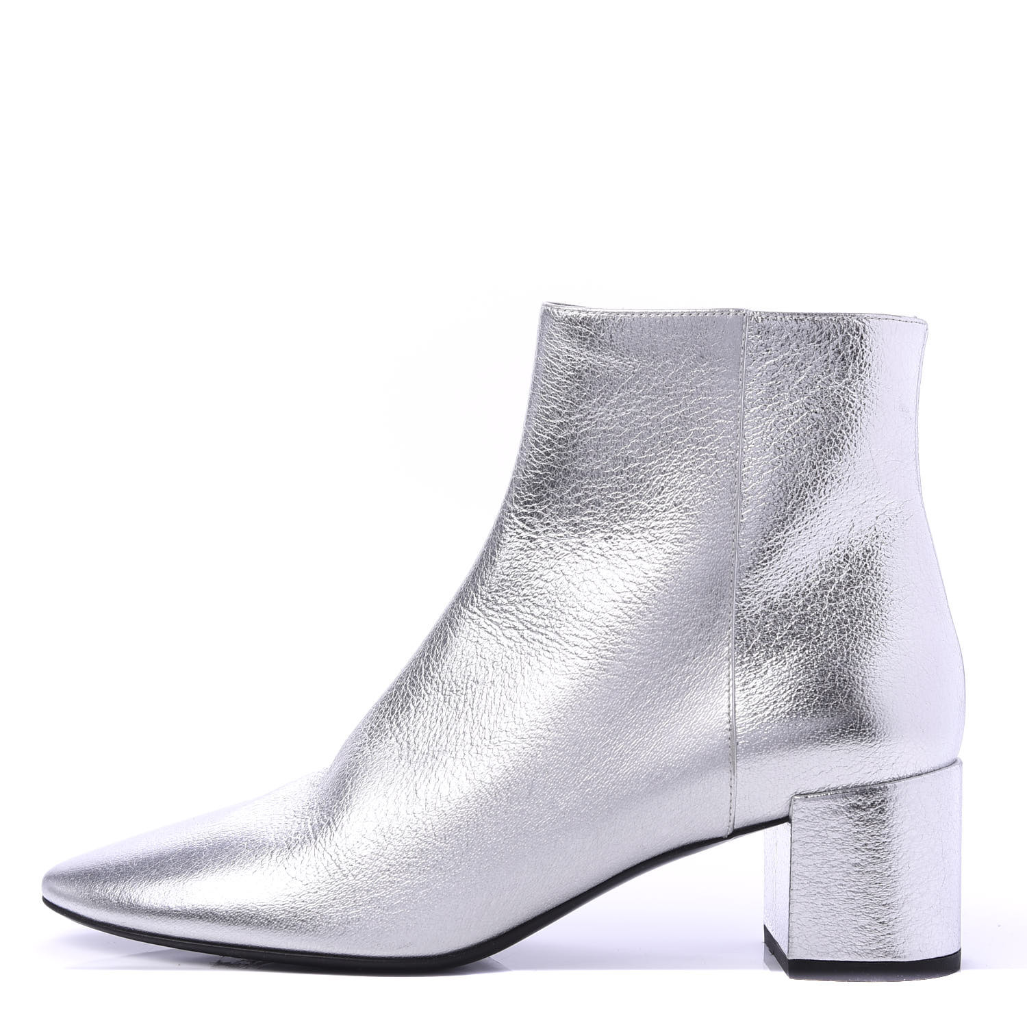 saint laurent metallic boots