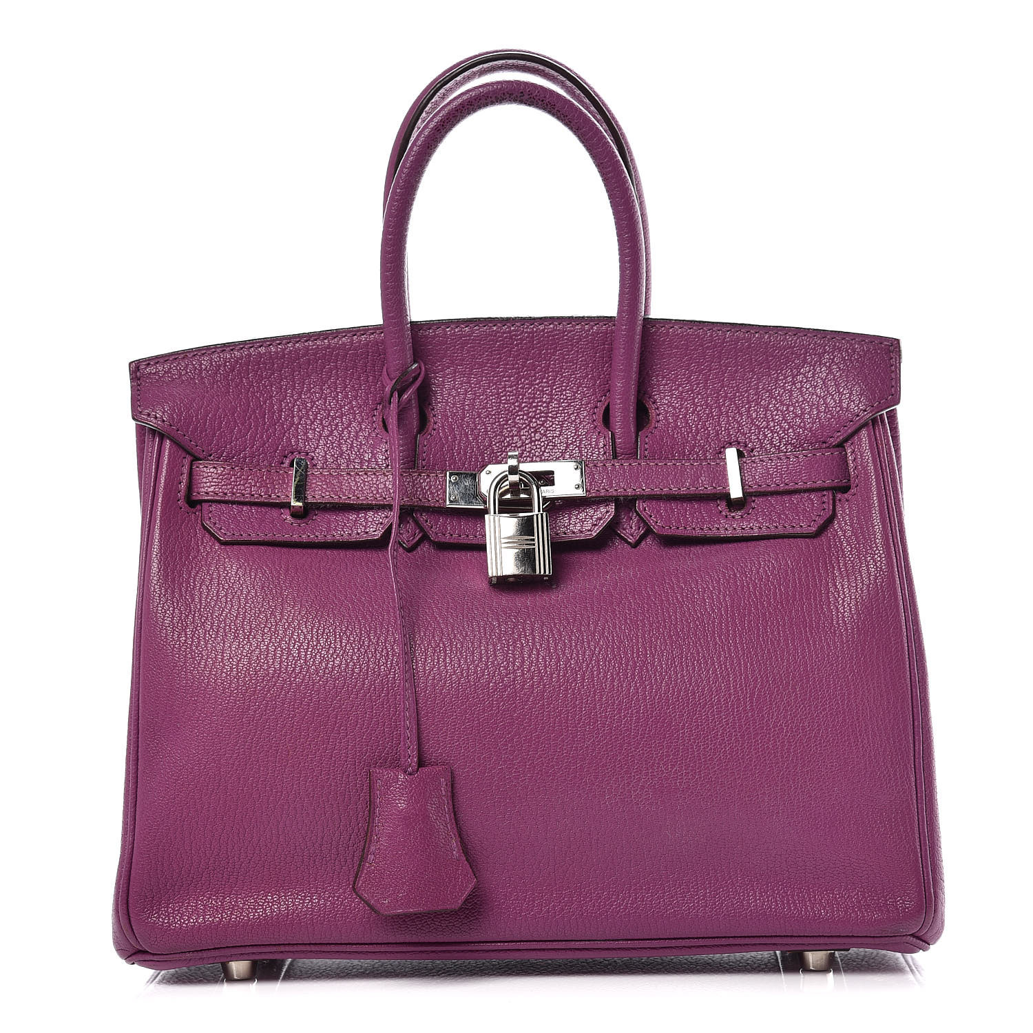 HERMES Chevre Mysore Birkin 25 Violet 376353