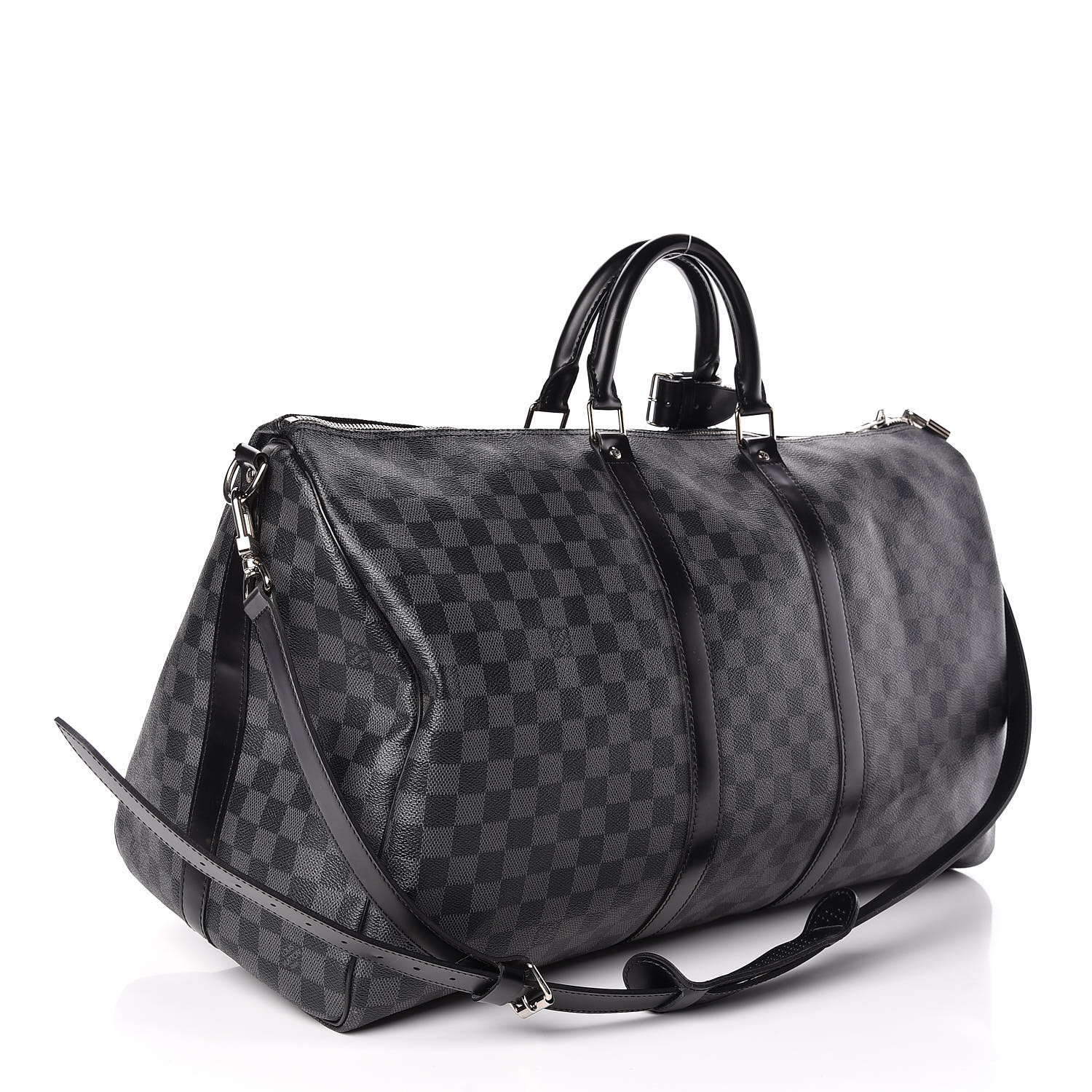 Louis Vuitton Damier Graphite Keepall Bandouliere 55 at 1stDibs