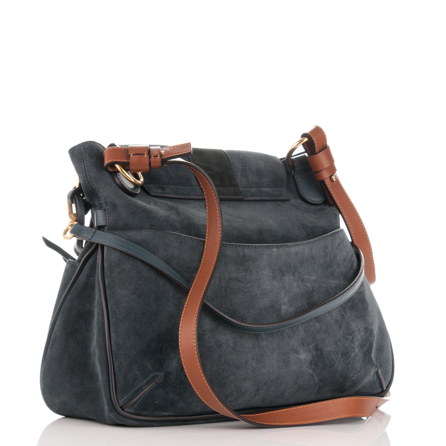 suede shoulder handbag