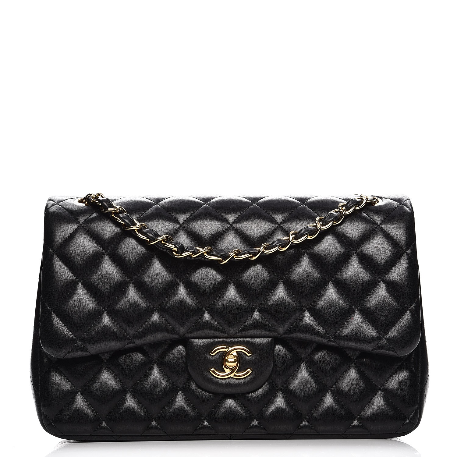 chanel quilted jumbo bag