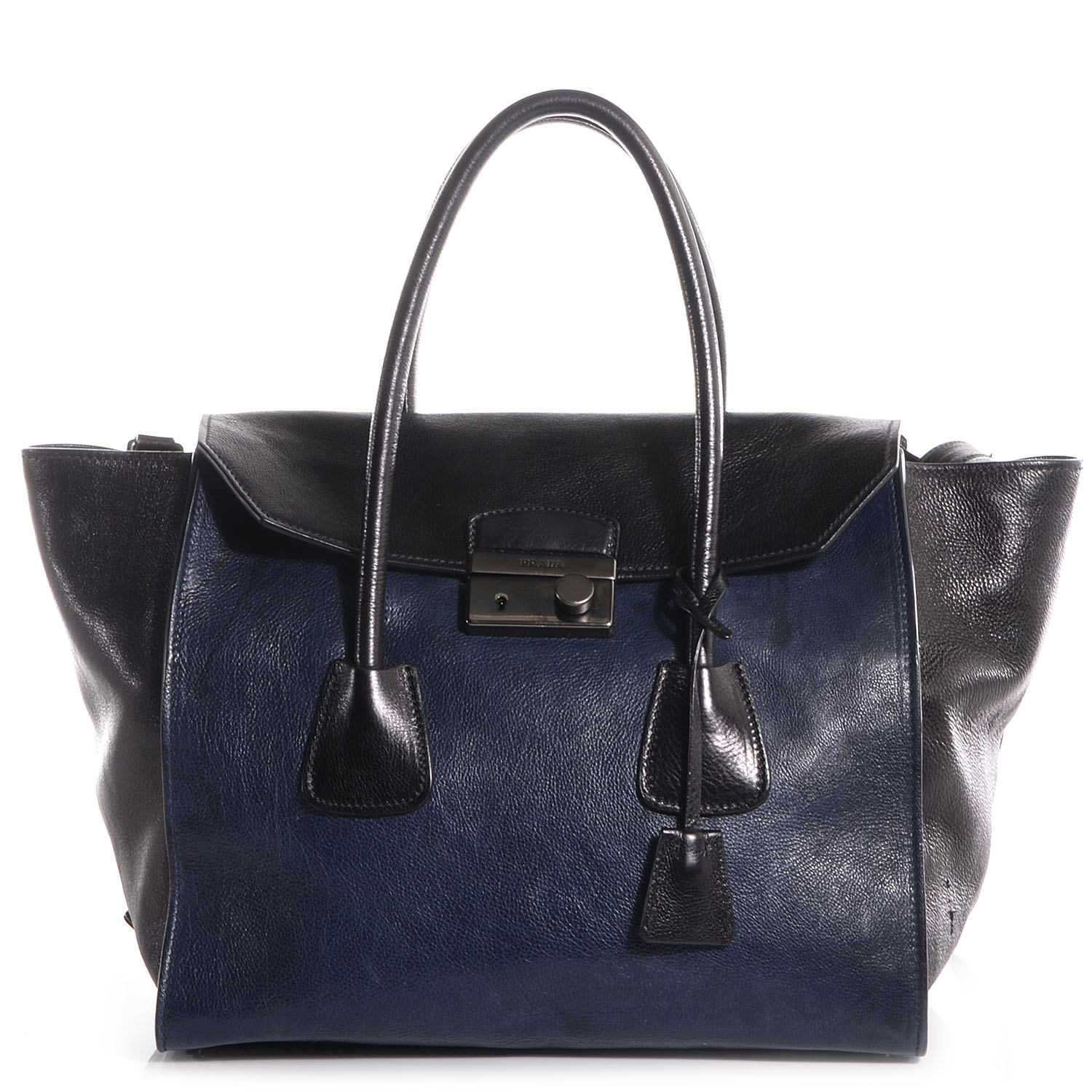 prada glace calf tote