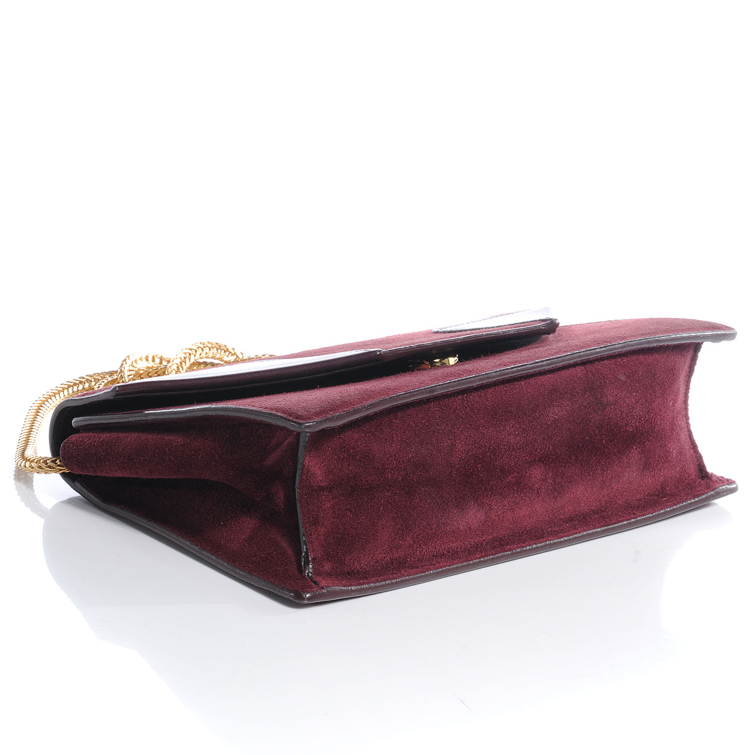 SAINT LAURENT Suede Small Betty Burgundy 59988