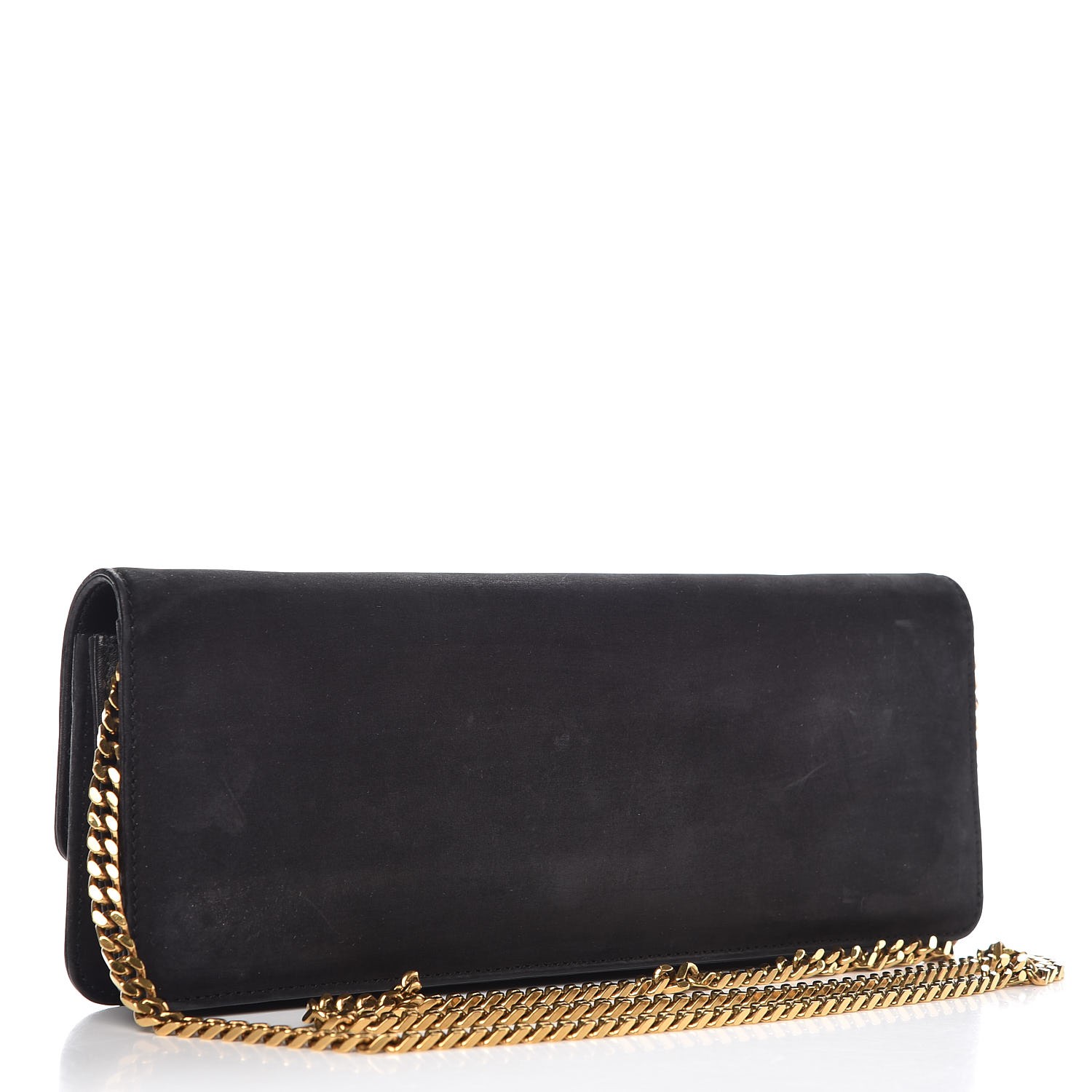 gucci black suede clutch