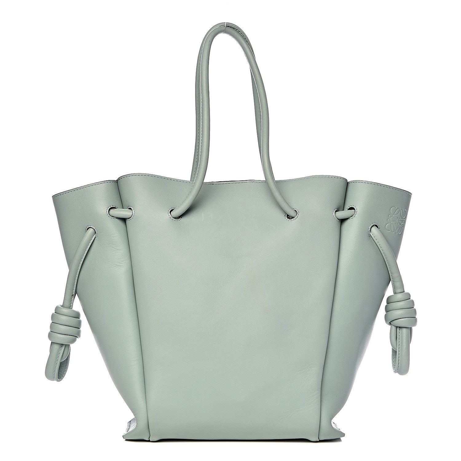 light blue small handbag