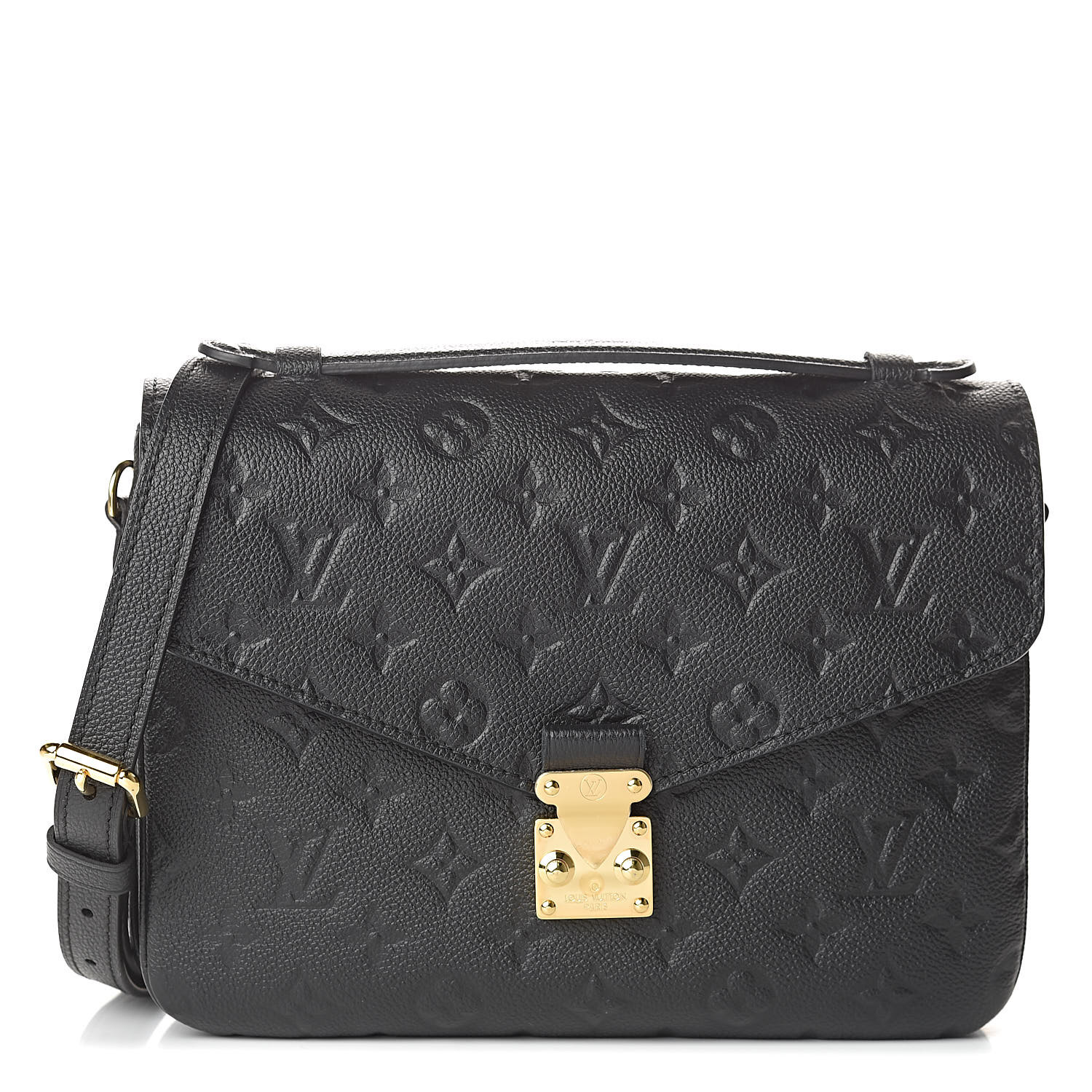 louis vuitton pochette metis empreinte black