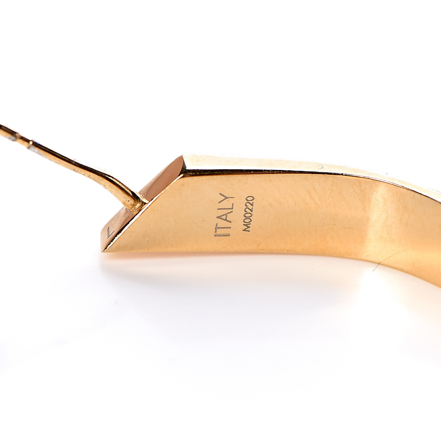 Louis Vuitton Nanogram Hoop Earrings (M00220)