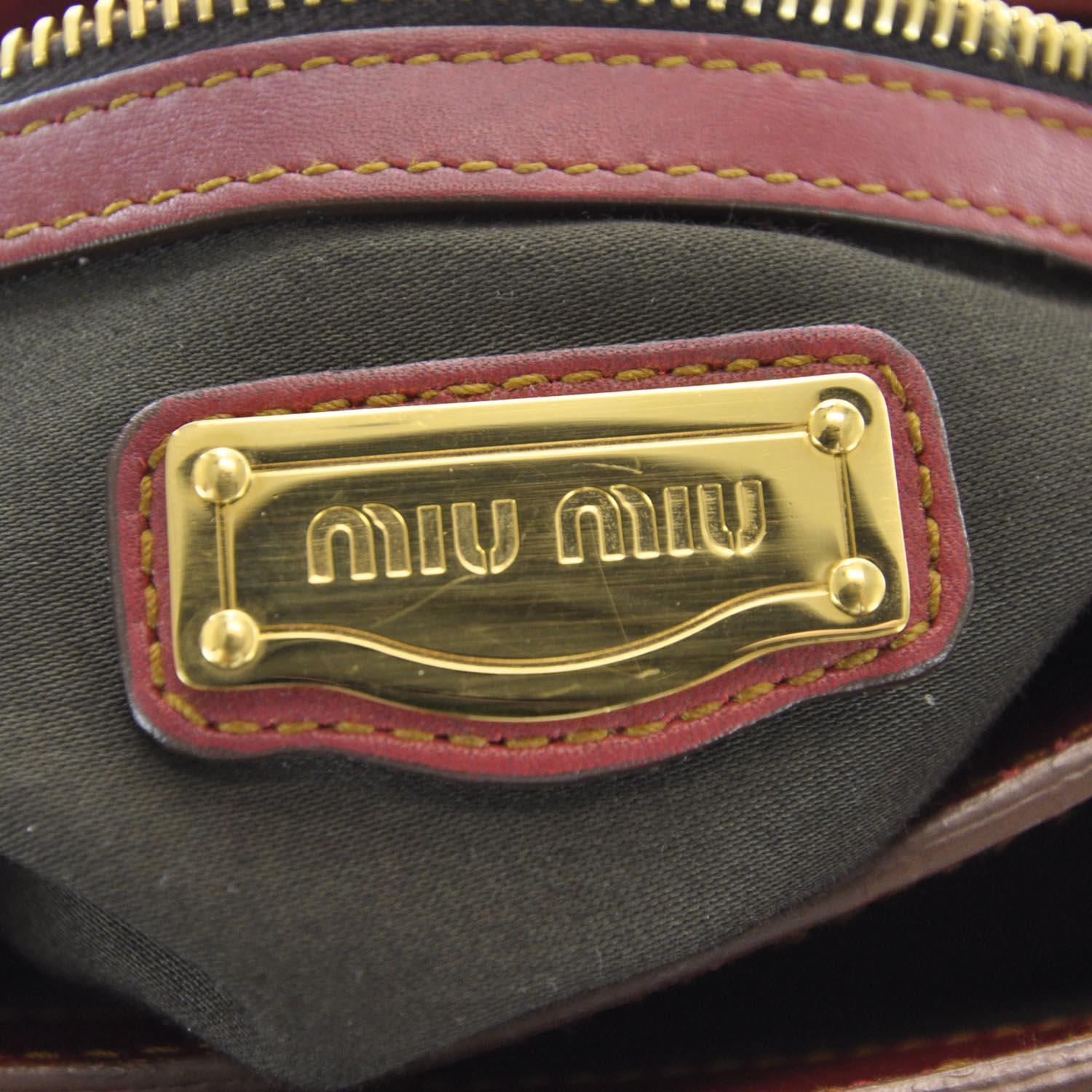 miu miu leather satchel