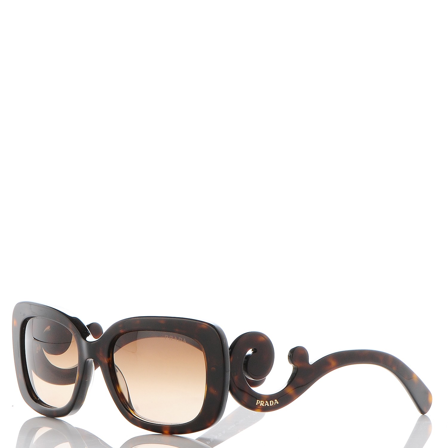 Prada Baroque Sunglasses Spr 27o Tortoise 205821 7242