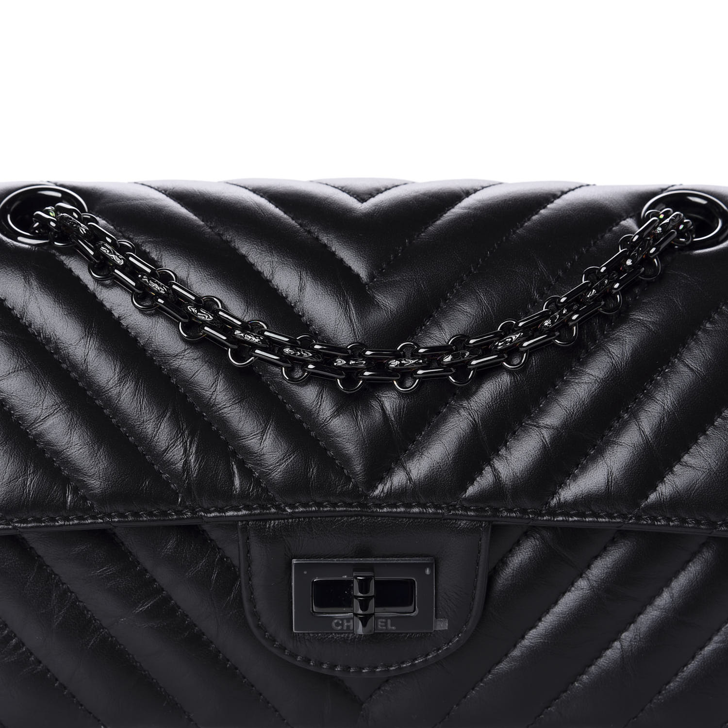 chanel so black chevron reissue