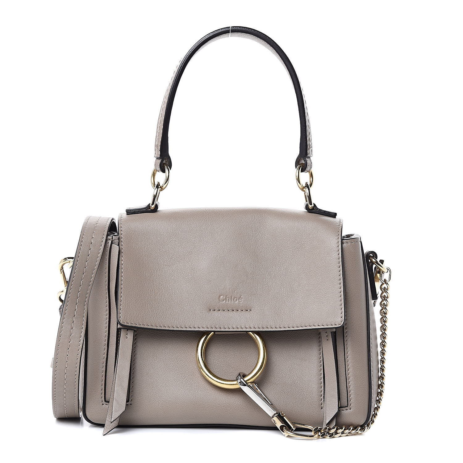 chloe motty grey shoulder bag