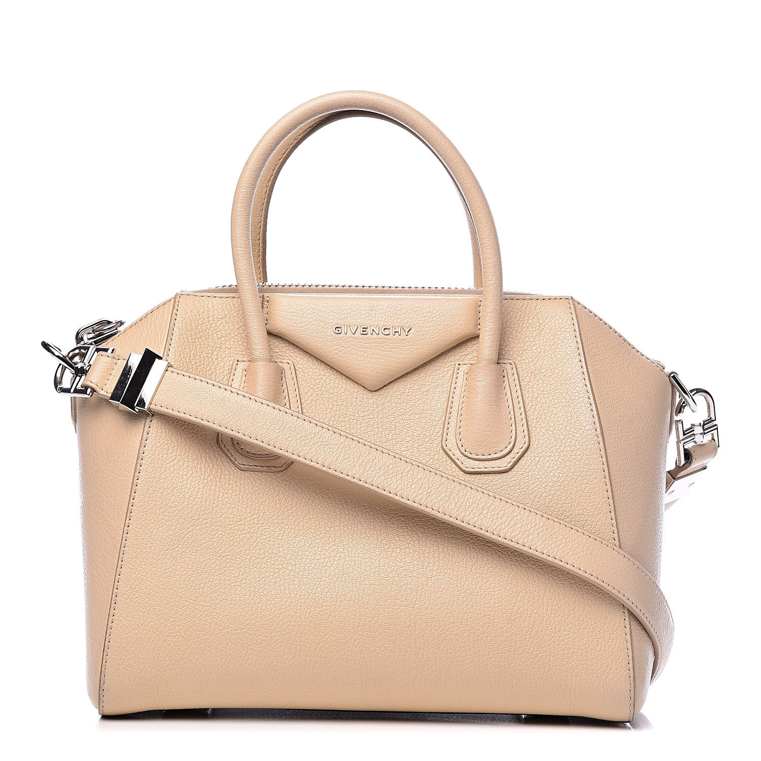 GIVENCHY Sugar Goatskin Small Antigona Beige Buff 508073