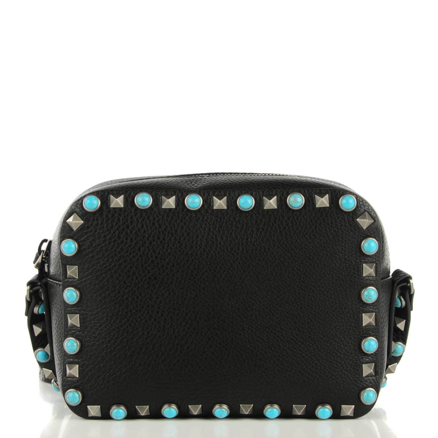 valentino turquoise studded bag