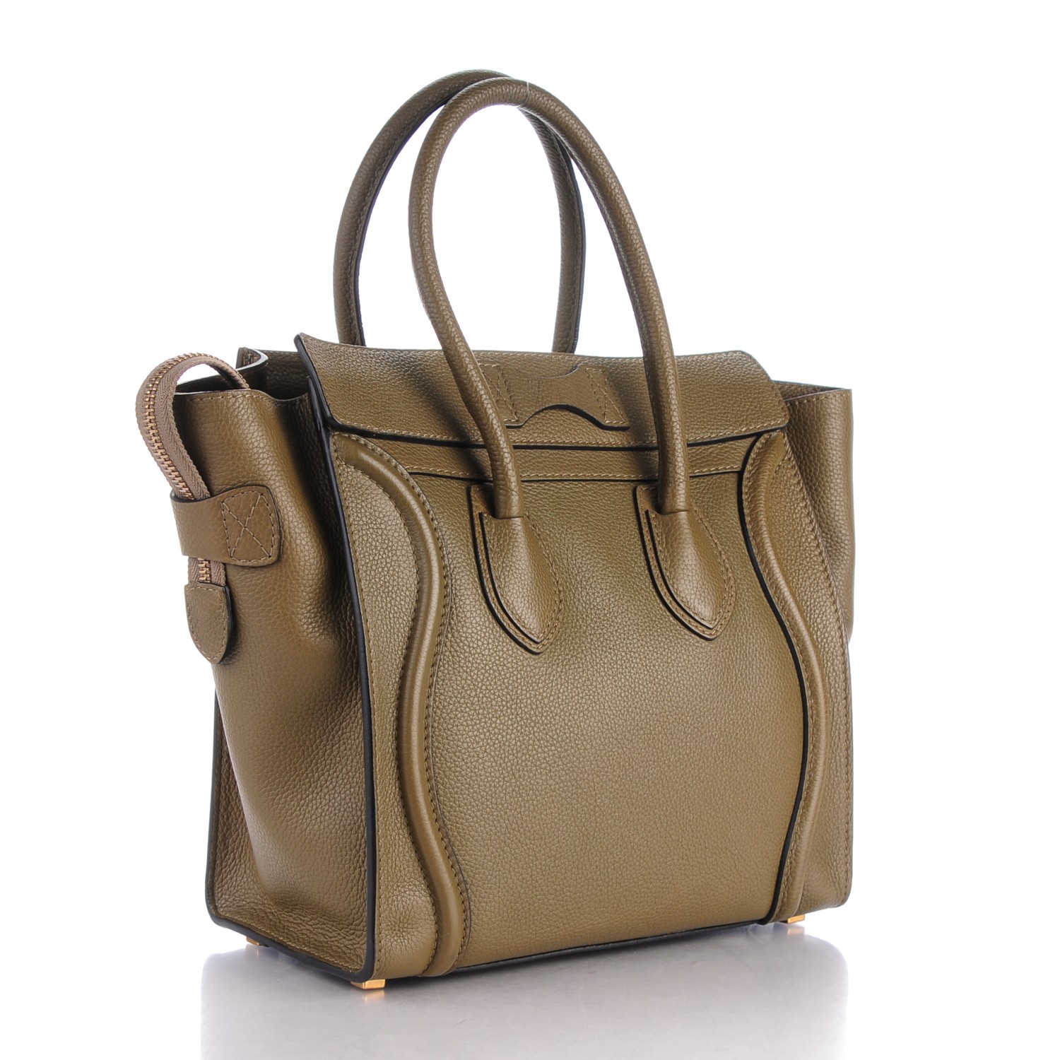 celine micro luggage drummed calfskin