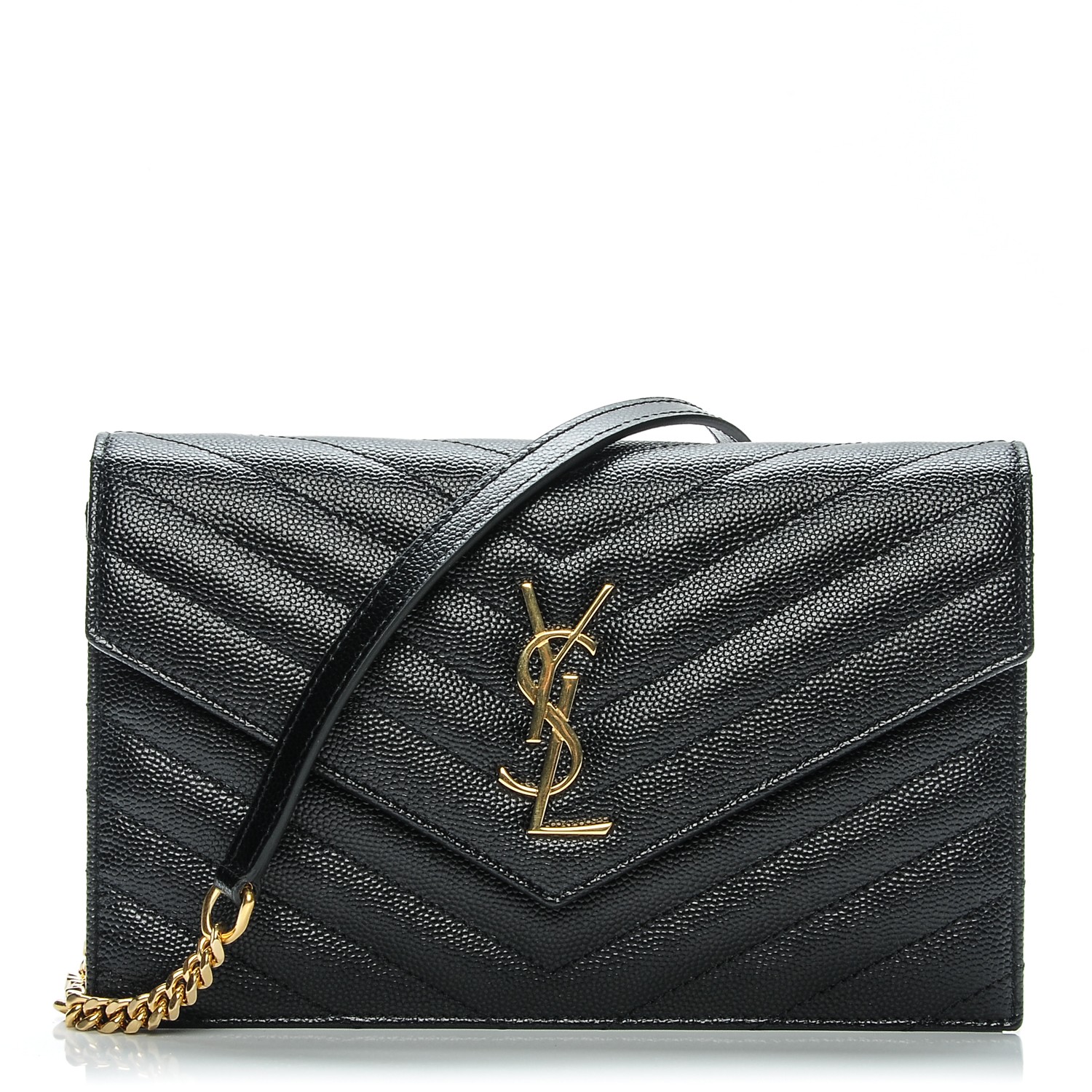 ysl monogram chain wallet bag