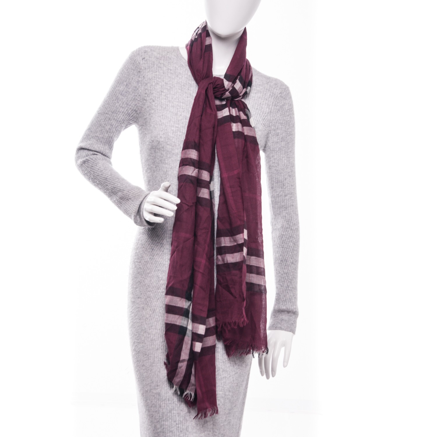 burberry scarf purple