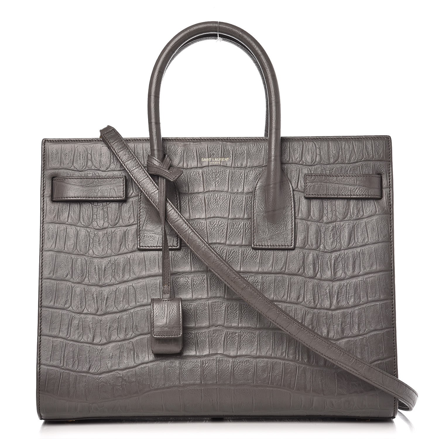 classic sac de jour small in crocodile embossed matte leather