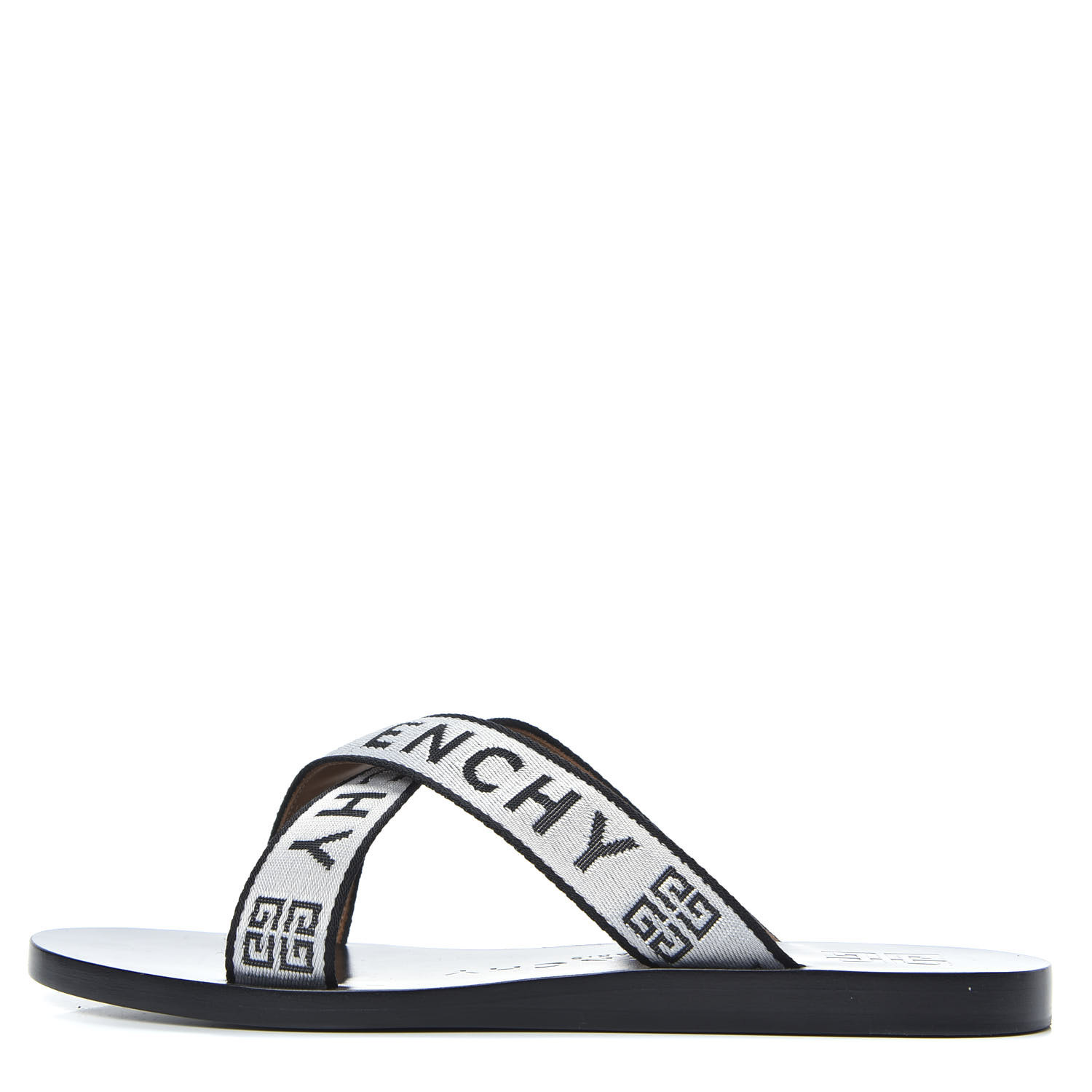 givenchy criss cross logo flat sandals