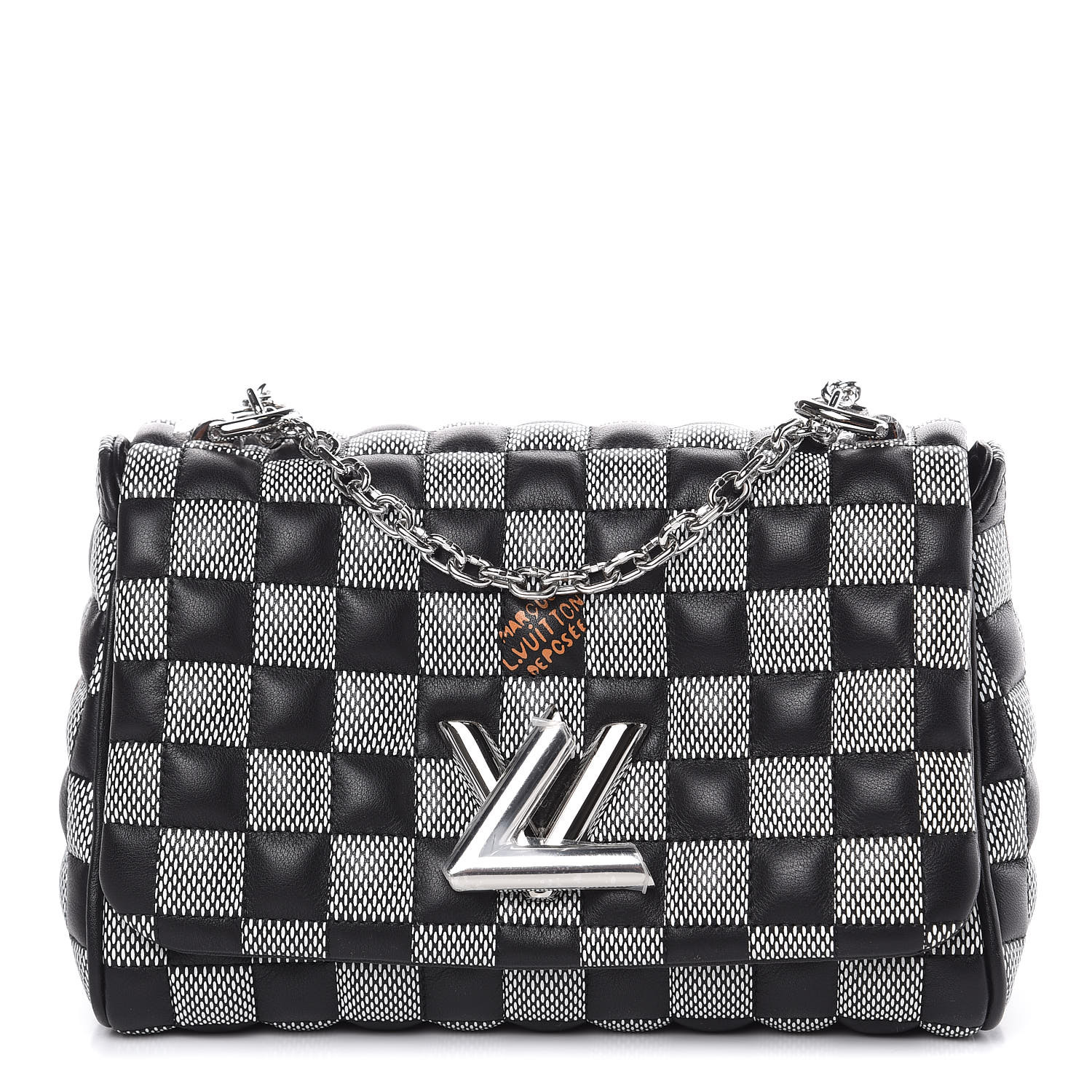 louis vuitton bag black and white