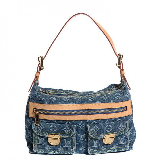 Louis Vuitton Monogram Denim Baggy PM Crossbody Bag 45lk11