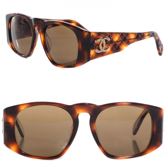 CHANEL Tortoise Shell CC Sunglasses A01450 85101