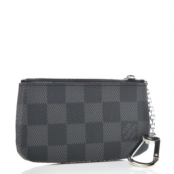 louis vuitton key pouch damier graphite