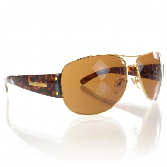 Prada Tortoise Shell Aviator Sunglasses Spr 52g 38332 4021