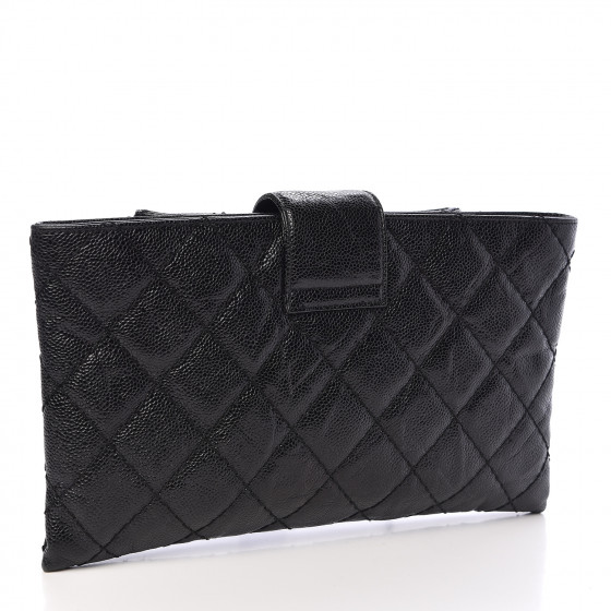 chanel quilted black handbag