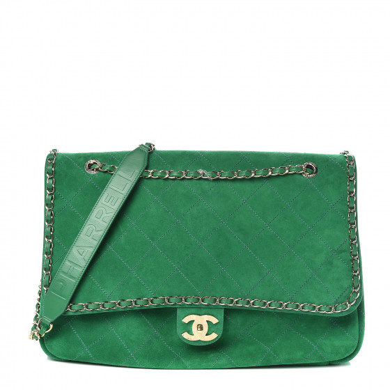 pharrell green chanel bag