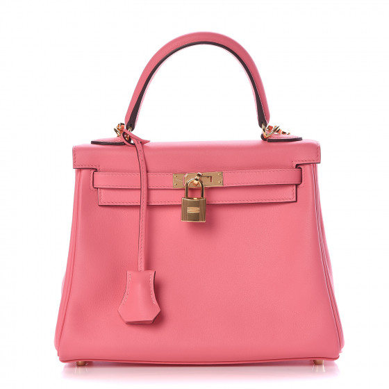 HERMES Swift Kelly Retourne 25 Rose Azalee 475802