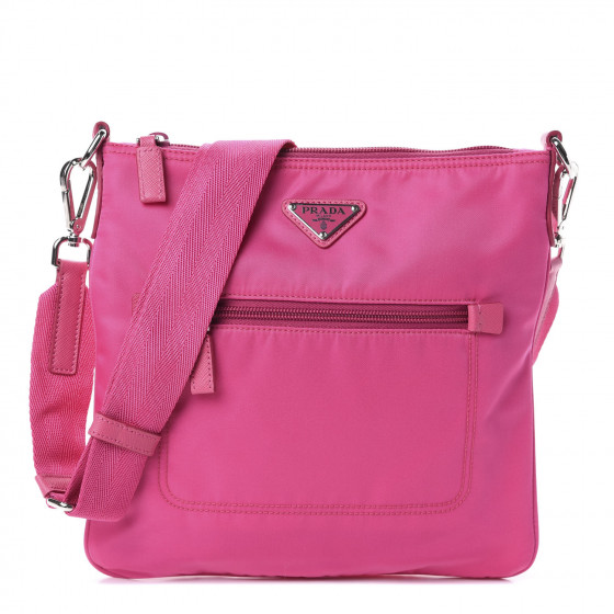 Prada Tessuto Nylon Vela Messenger Bag Fuxia 620620