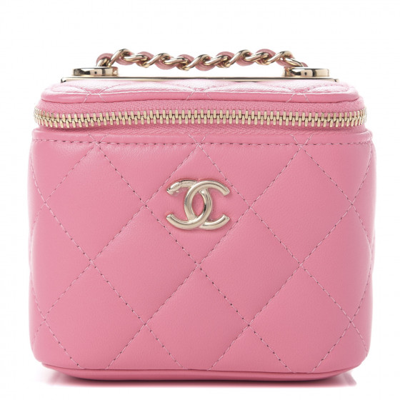 chanel mini vanity case pink